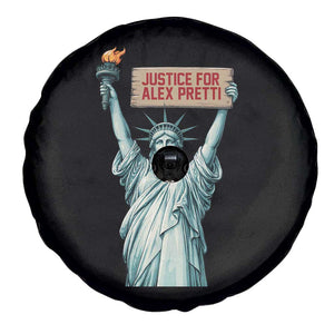 Statue Of Liberty Justice For Alex Pretti Tribute Gift Spare Tire Cover TS12 Print Your Wear