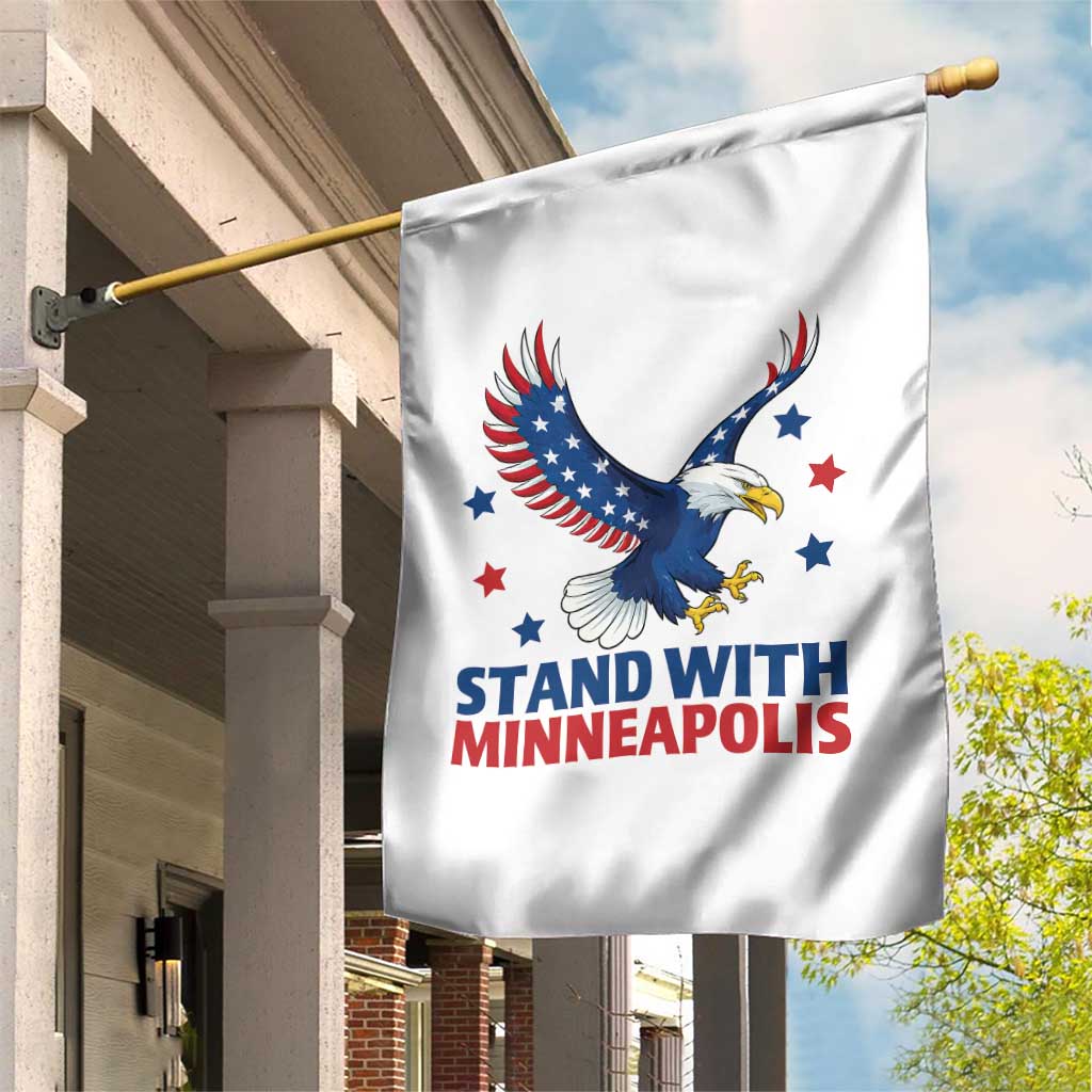 Stand With Minneapolis Garden Flag American Eagle Protest Gift TS12 Print Your Wear
