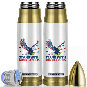 Stand With Minneapolis Bullet Tumbler American Eagle Protest Gift TS12 White Print Your Wear