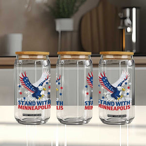 Stand With Minneapolis Glass Can American Eagle Protest Gift TS12 Print Your Wear