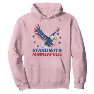 Stand With Minneapolis Hoodie American Eagle Protest Gift TS12 Light Pink Print Your Wear