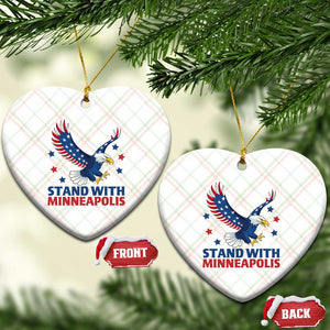 Stand With Minneapolis Ceramic Ornament American Eagle Protest Gift TS12 Print Your Wear