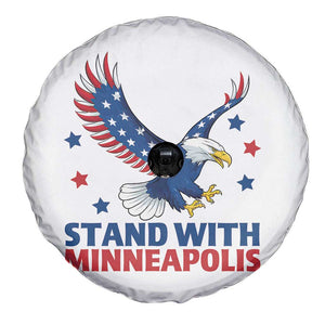 Stand With Minneapolis Spare Tire Cover American Eagle Protest Gift TS12 Print Your Wear