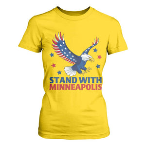 Stand With Minneapolis T Shirt For Women American Eagle Protest Gift TS12 Daisy Print Your Wear