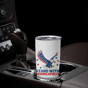 Stand With Minneapolis Tumbler Cup American Eagle Protest Gift TS12 Print Your Wear
