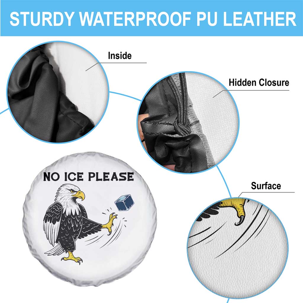 American Eagle No Ice Please Spare Tire Cover Minneapolis Support Gift TS12 Print Your Wear