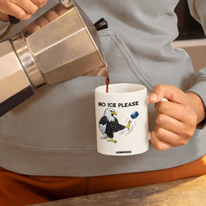 American Eagle No Ice Please Coffee Mug Minneapolis Support Gift TS12 Print Your Wear
