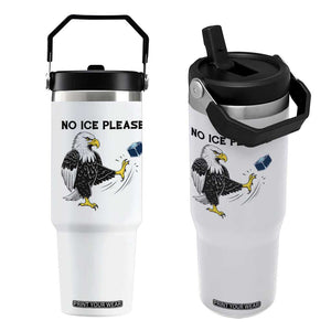 American Eagle No Ice Please Flip Straw Tumbler Minneapolis Support Gift TS12 One Size: 30 oz White Print Your Wear