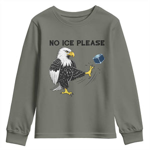 American Eagle No Ice Please Youth Sweatshirt Minneapolis Support Gift TS12 Military Green Print Your Wear