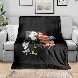 Solidarity With Minneapolis Throw Blanket American Eagle No Ice Please Support TS12 Print Your Wear