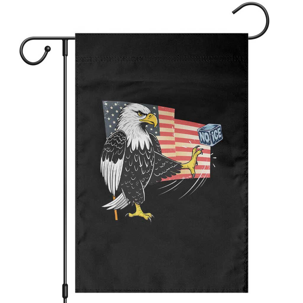 Solidarity With Minneapolis Garden Flag American Eagle No Ice Please Support TS12 Black Print Your Wear