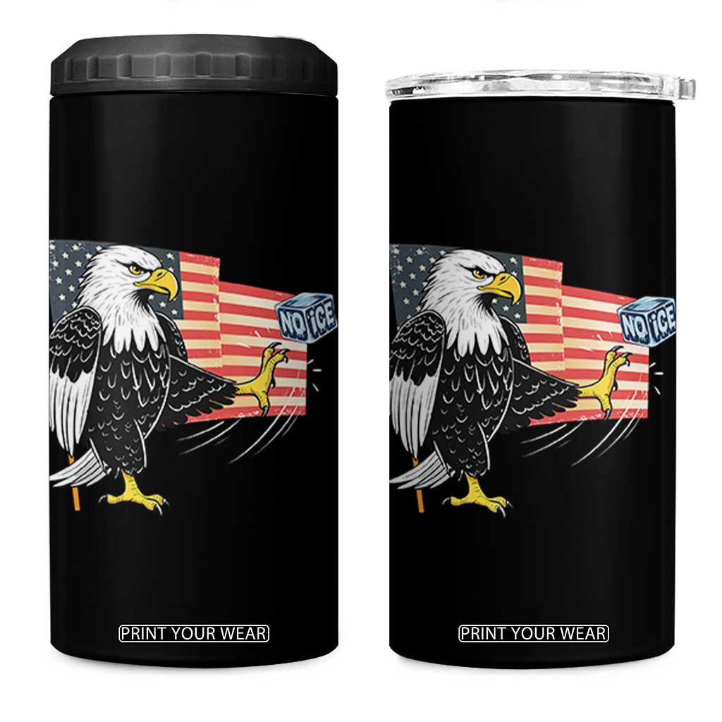 Solidarity With Minneapolis 4 in 1 Can Cooler Tumbler American Eagle No Ice Please Support TS12 One Size: 16 oz Black Print Your Wear