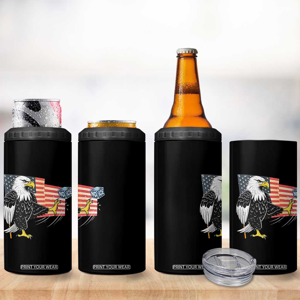 Solidarity With Minneapolis 4 in 1 Can Cooler Tumbler American Eagle No Ice Please Support TS12 Print Your Wear