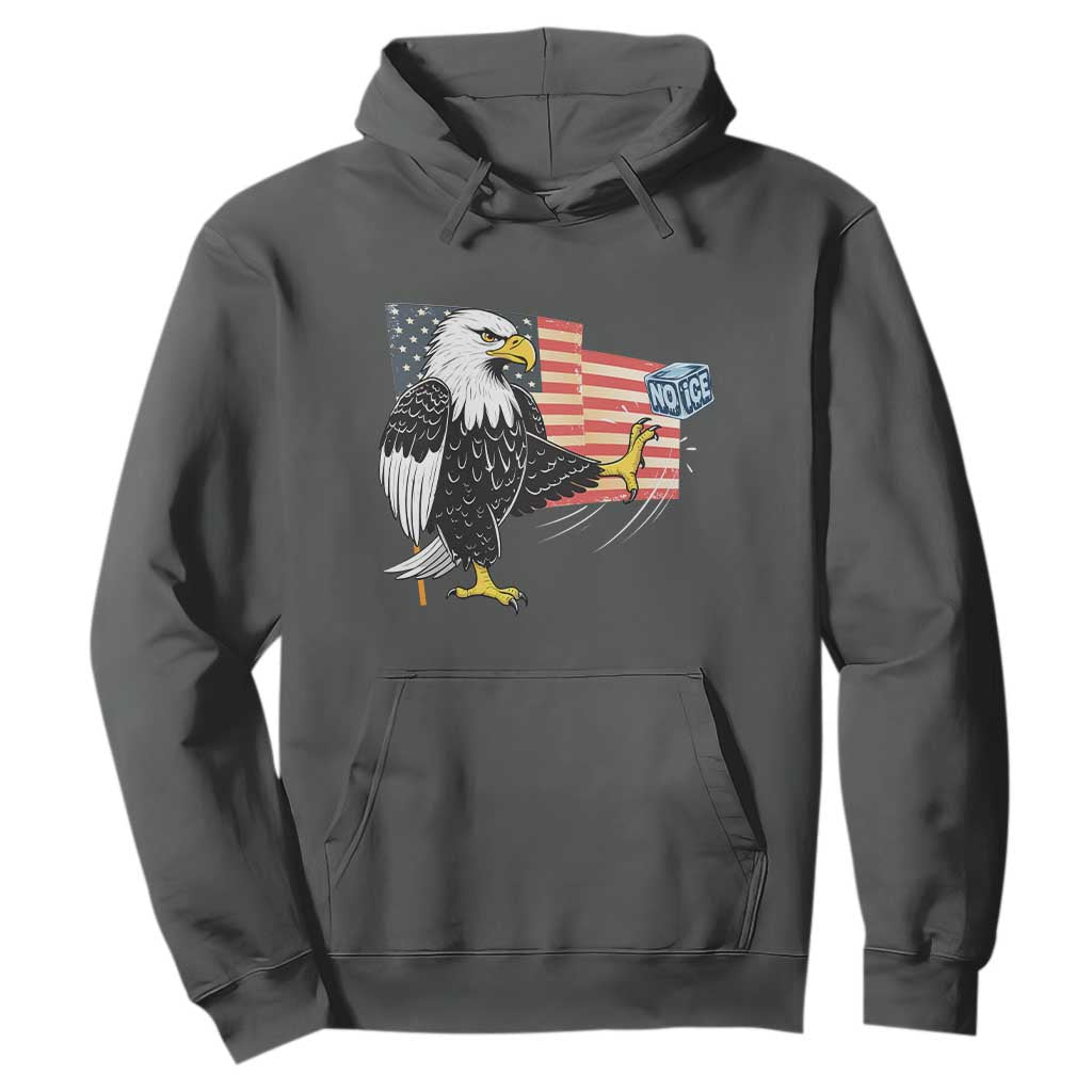 Solidarity With Minneapolis Hoodie American Eagle No Ice Please Support TS12 Dark Heather Print Your Wear