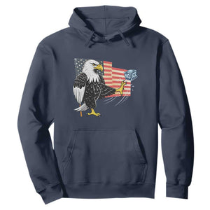 Solidarity With Minneapolis Hoodie American Eagle No Ice Please Support TS12 Navy Print Your Wear