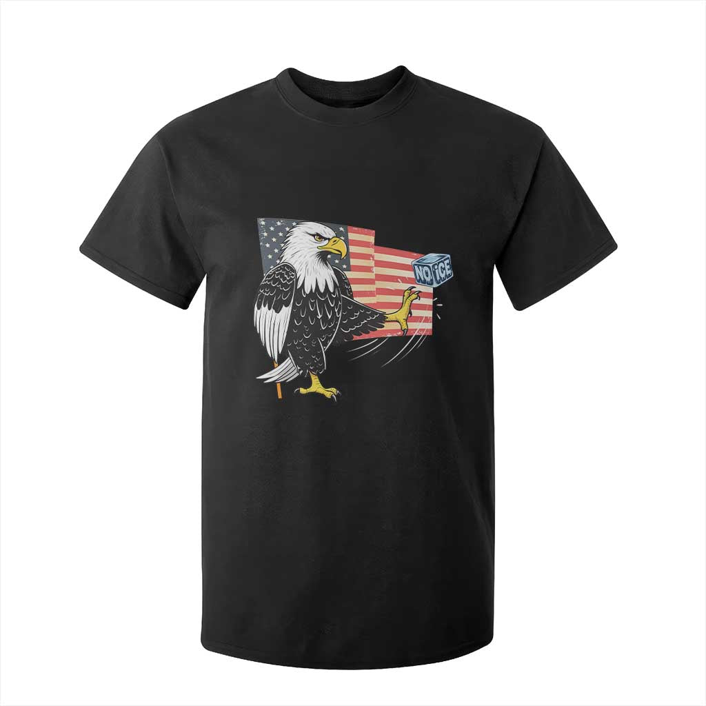 Solidarity With Minneapolis T Shirt For Kid American Eagle No Ice Please Support TS12 Black Print Your Wear