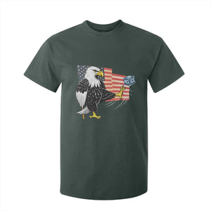 Solidarity With Minneapolis T Shirt For Kid American Eagle No Ice Please Support TS12 Dark Forest Green Print Your Wear
