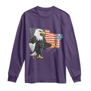 Solidarity With Minneapolis Long Sleeve Shirt American Eagle No Ice Please Support TS12 Purple Print Your Wear