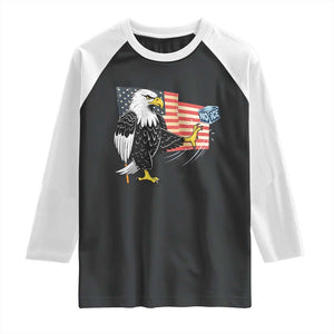 Solidarity With Minneapolis Raglan Shirt American Eagle No Ice Please Support TS12 Black White Print Your Wear