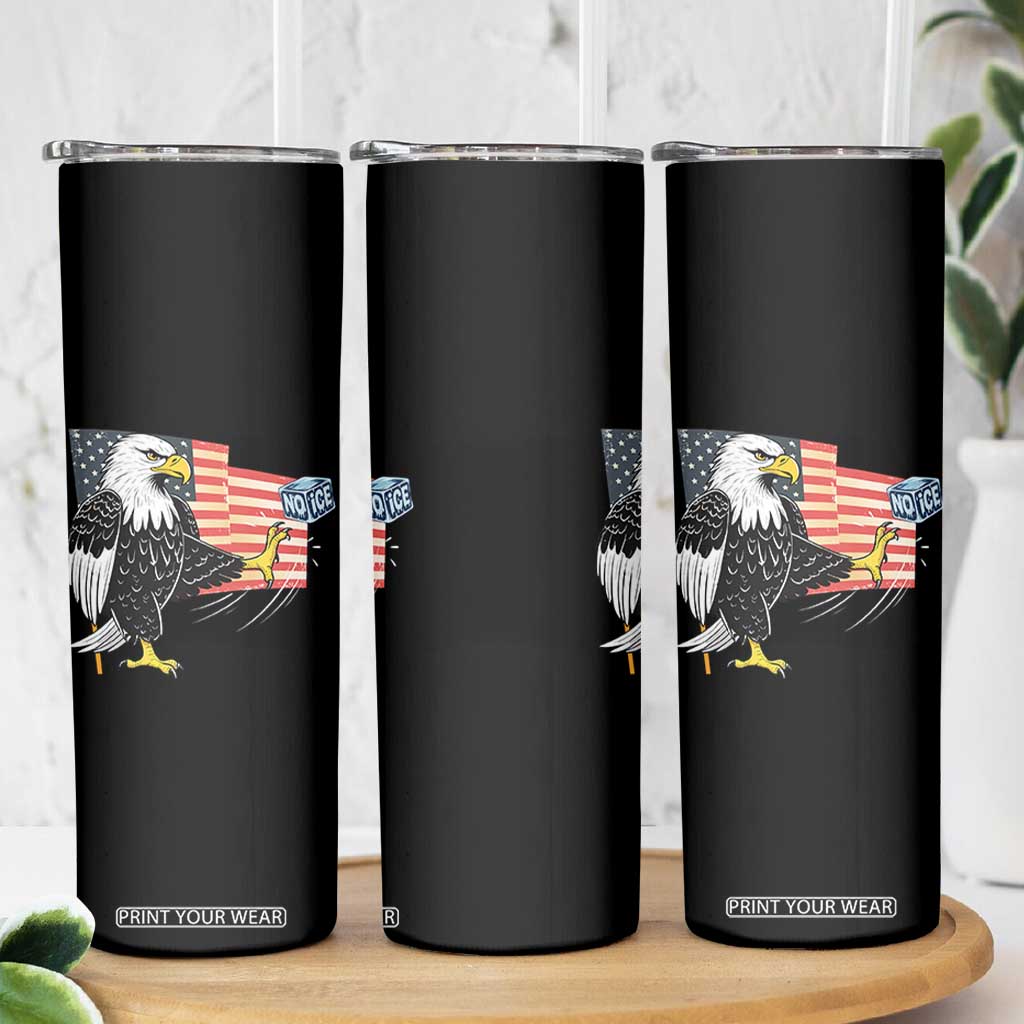 Solidarity With Minneapolis Skinny Tumbler American Eagle No Ice Please Support TS12 Print Your Wear
