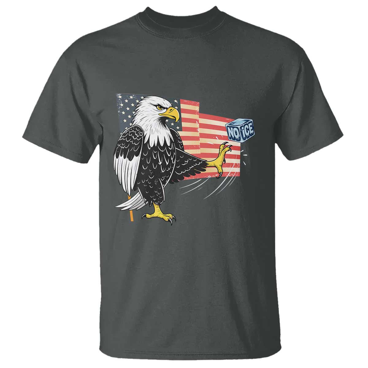Solidarity With Minneapolis T Shirt American Eagle No Ice Please Support TS12 Dark Heather Print Your Wear