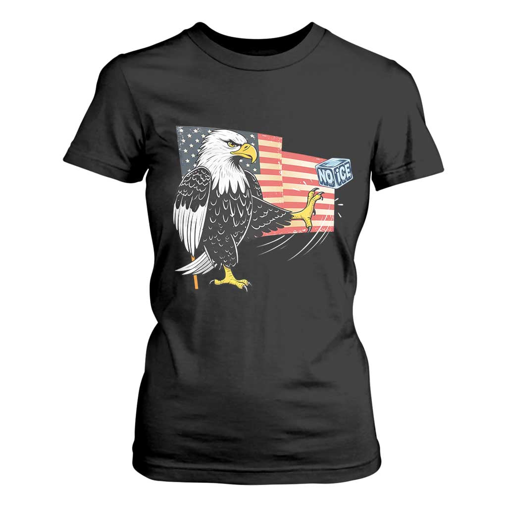 Solidarity With Minneapolis T Shirt For Women American Eagle No Ice Please Support TS12 Black Print Your Wear