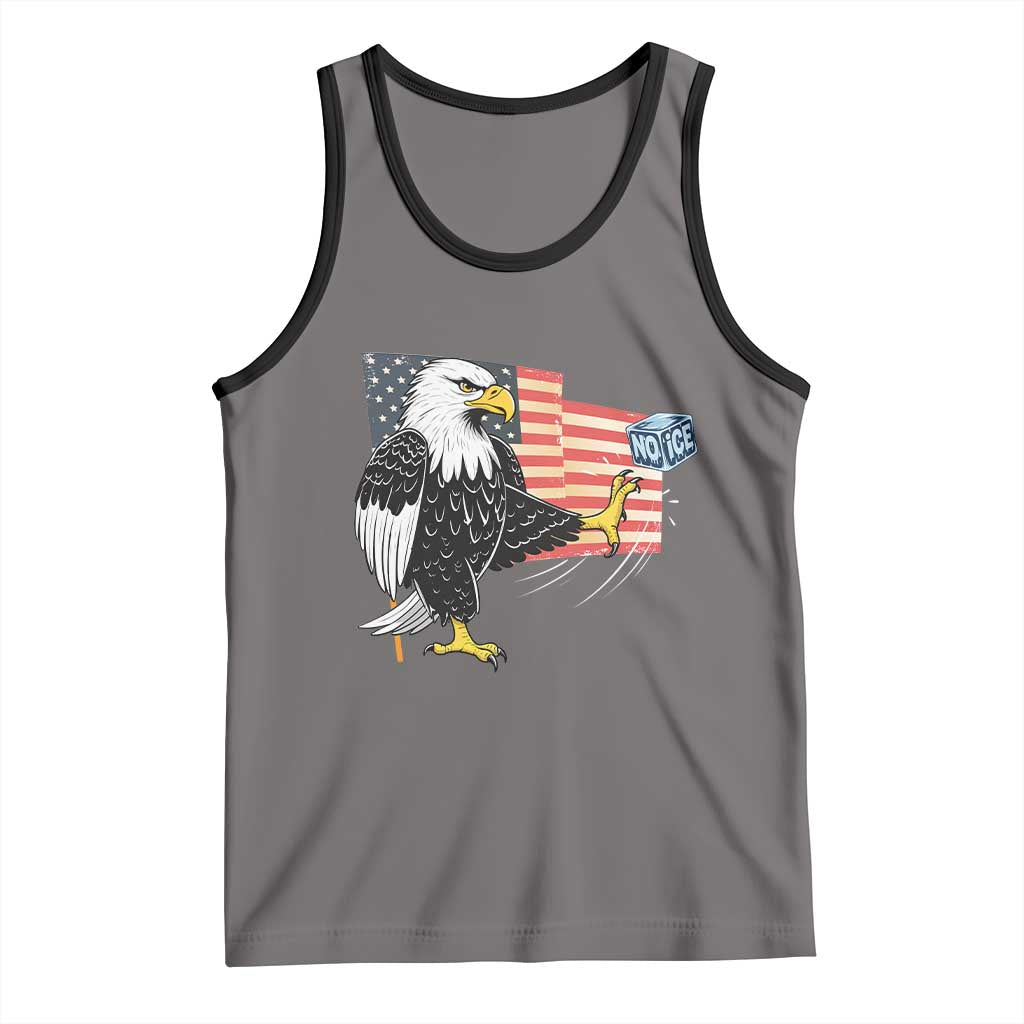 Solidarity With Minneapolis Tank Top American Eagle No Ice Please Support TS12 Deep Heather Black Print Your Wear
