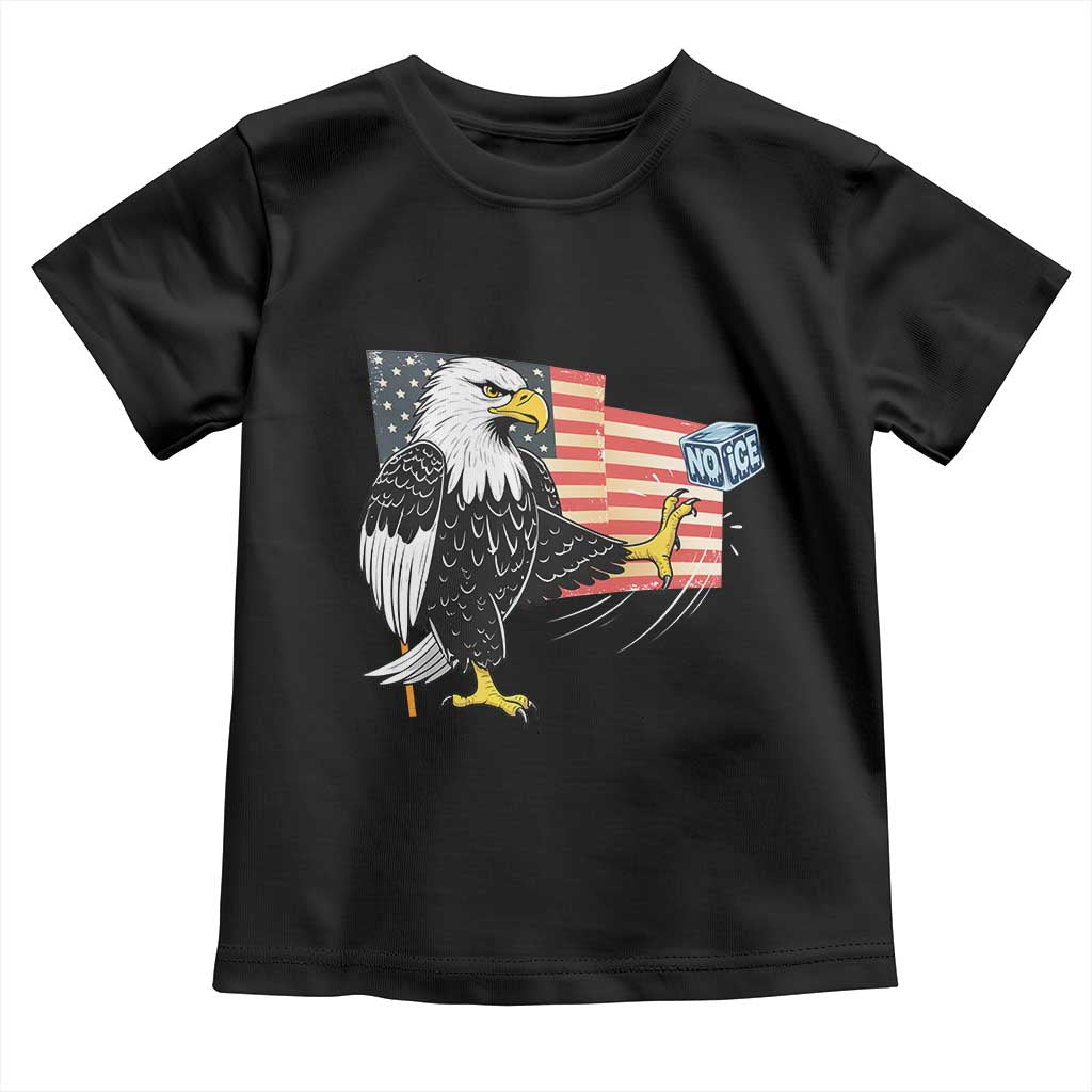 Solidarity With Minneapolis Toddler T Shirt American Eagle No Ice Please Support TS12 Black Print Your Wear