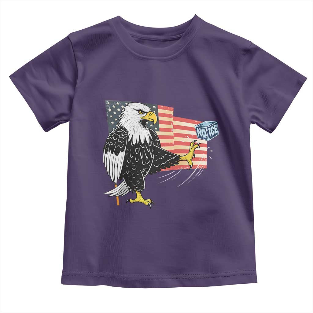Solidarity With Minneapolis Toddler T Shirt American Eagle No Ice Please Support TS12 Purple Print Your Wear