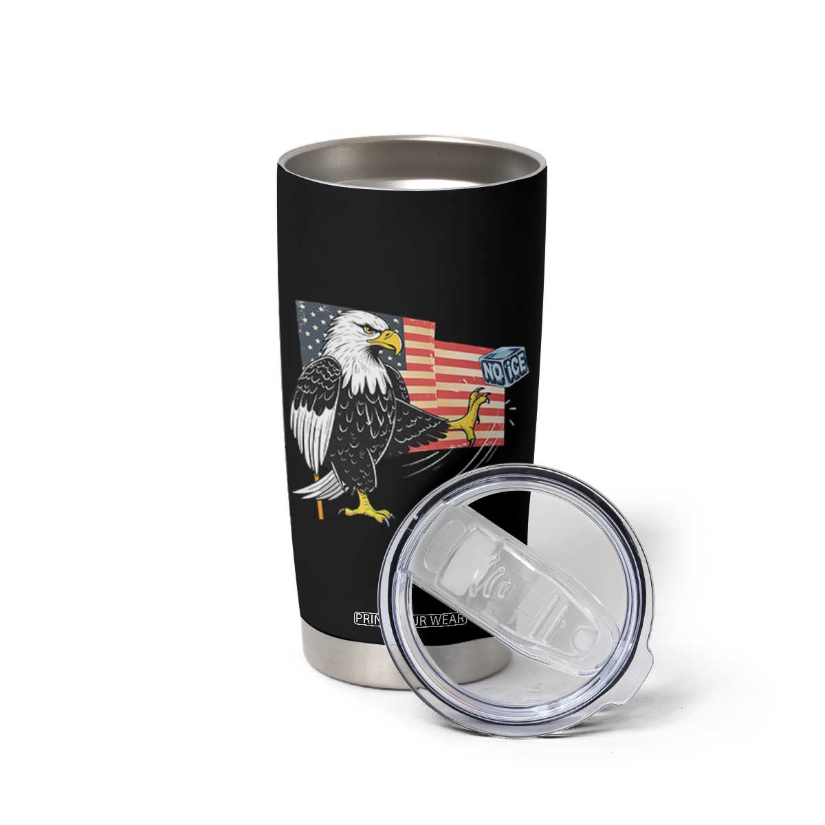 Solidarity With Minneapolis Tumbler Cup American Eagle No Ice Please Support TS12 Print Your Wear