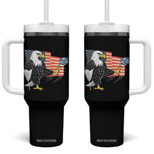 Solidarity With Minneapolis Tumbler With Handle American Eagle No Ice Please Support TS12 One Size: 40 oz Black Print Your Wear