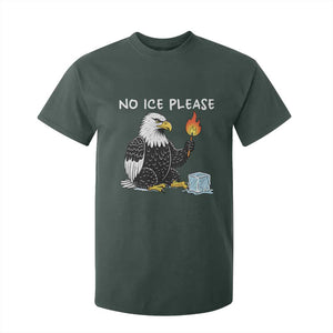 No Ice Please T Shirt For Kid Funny American Eagle Social Justice Gift TS12 Dark Forest Green Print Your Wear