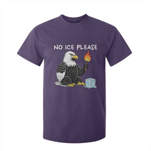 No Ice Please T Shirt For Kid Funny American Eagle Social Justice Gift TS12 Purple Print Your Wear
