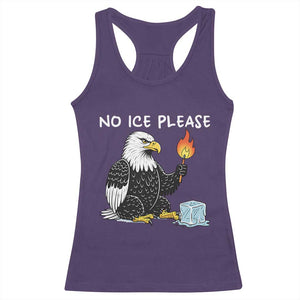 No Ice Please Racerback Tank Top Funny American Eagle Social Justice Gift TS12 Purple Print Your Wear