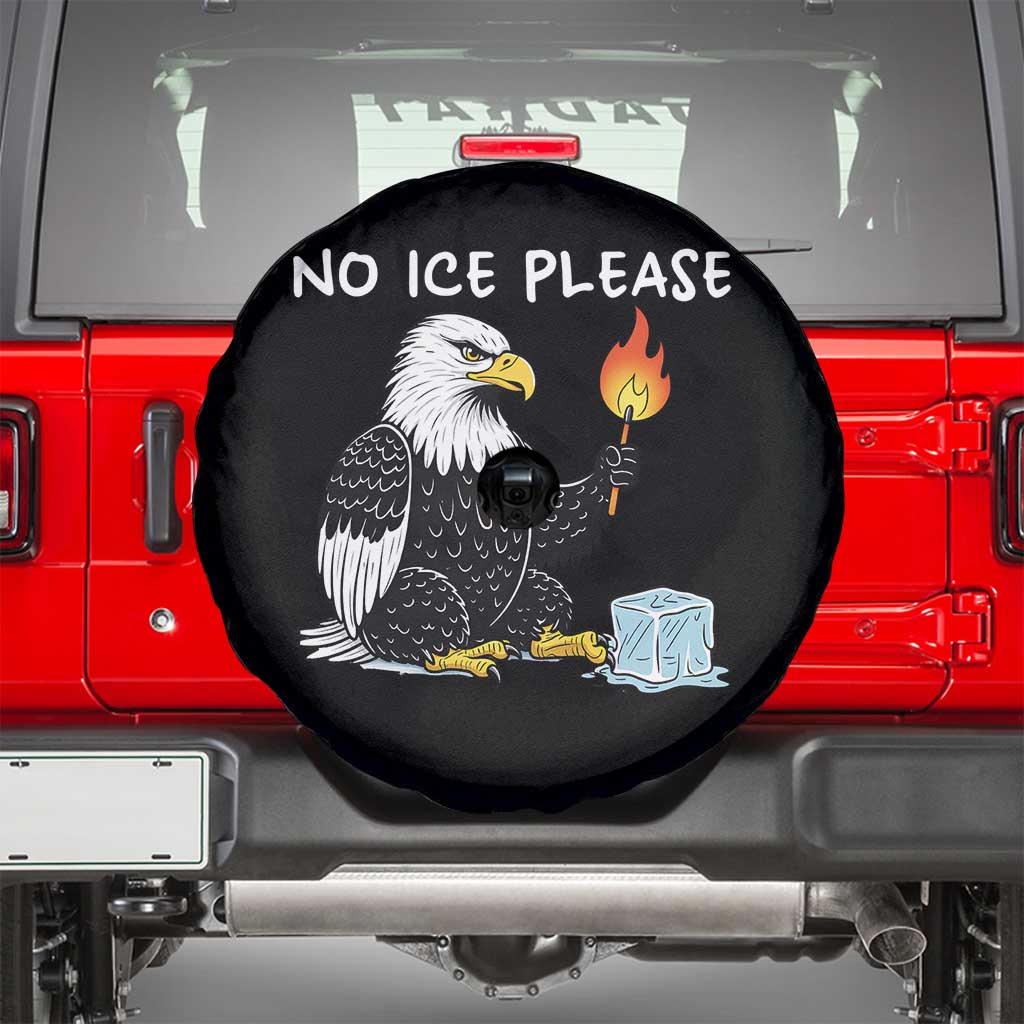 No Ice Please Spare Tire Cover Funny American Eagle Social Justice Gift TS12 Black Print Your Wear