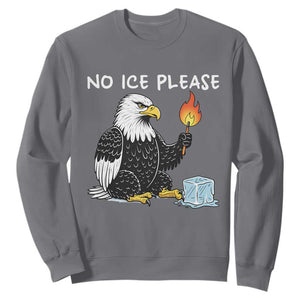 No Ice Please Sweatshirt Funny American Eagle Social Justice Gift TS12 Charcoal Print Your Wear