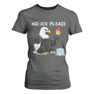No Ice Please T Shirt For Women Funny American Eagle Social Justice Gift TS12 Dark Heather Print Your Wear