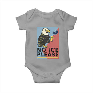 American Eagle No Ice Please Baby Onesie Minnesota Protest Support Gift TS12 Sport Gray Print Your Wear