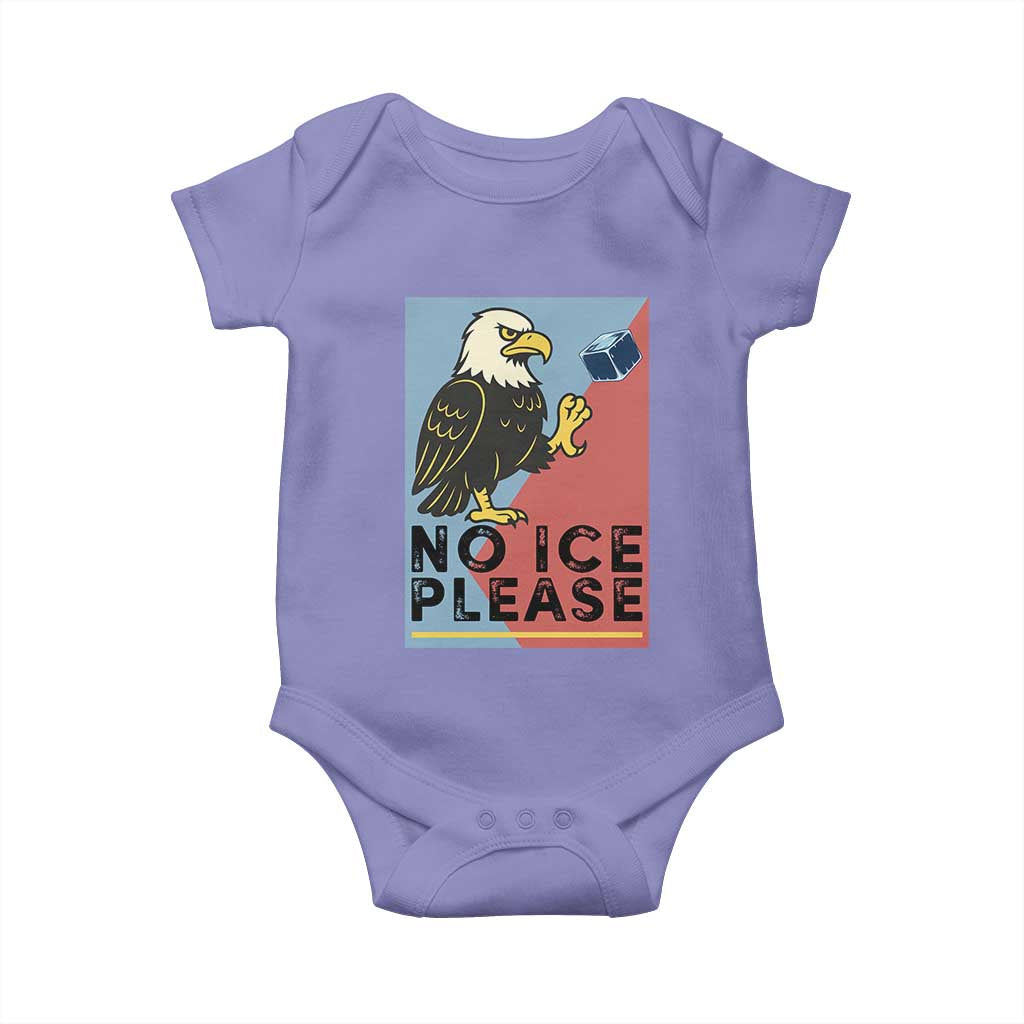 American Eagle No Ice Please Baby Onesie Minnesota Protest Support Gift TS12 Violet Print Your Wear