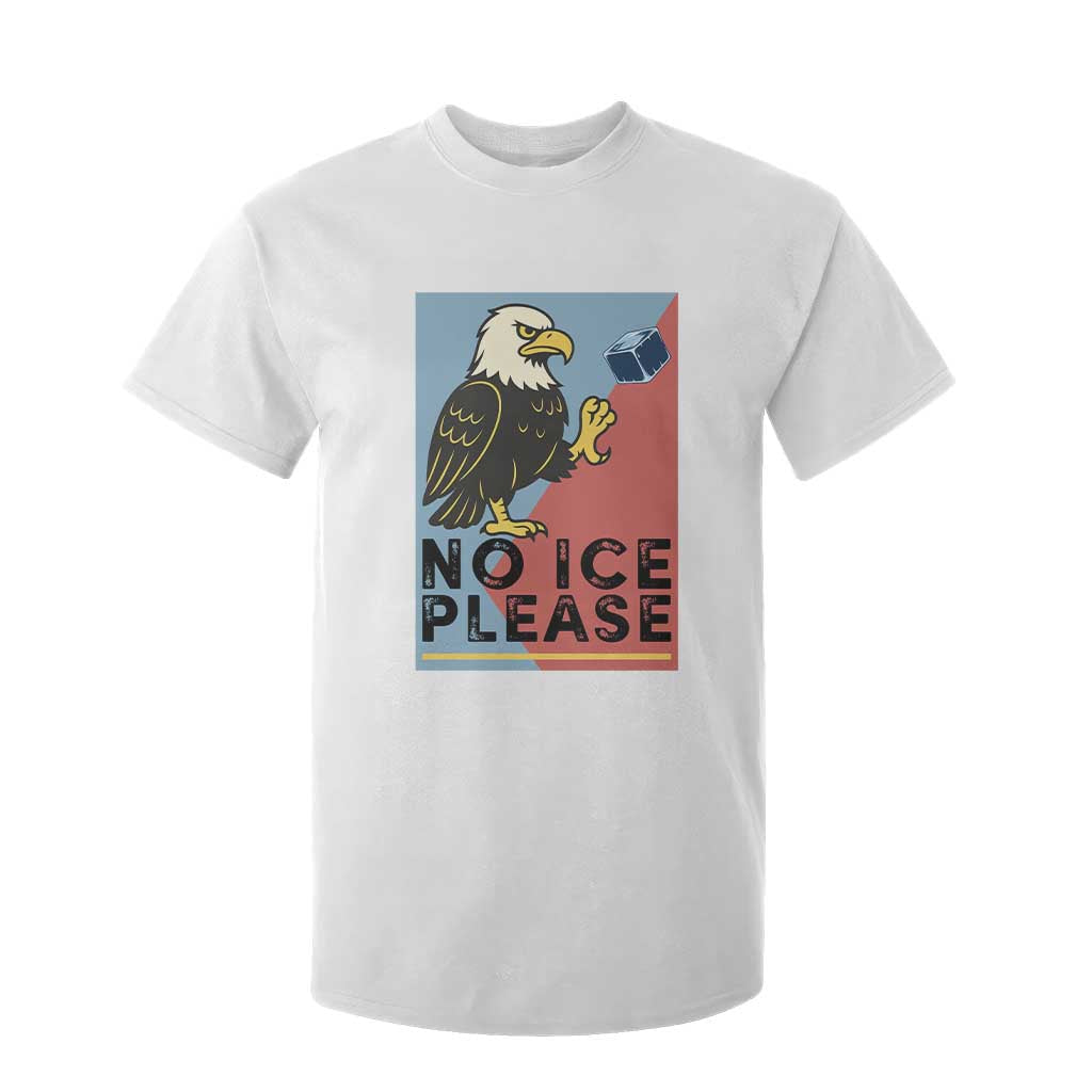 American Eagle No Ice Please T Shirt For Kid Minnesota Protest Support Gift TS12 White Print Your Wear