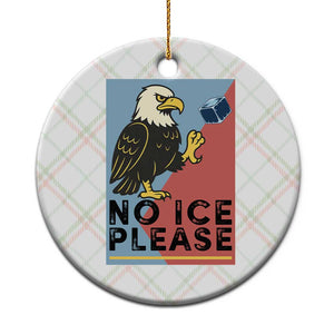 American Eagle No Ice Please Ceramic Ornament Minnesota Protest Support Gift TS12 1pc Christmas Plaid Print Your Wear