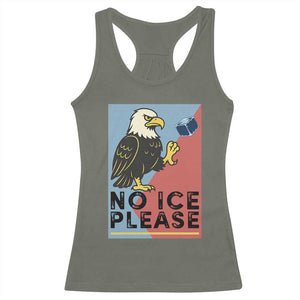 American Eagle No Ice Please Racerback Tank Top Minnesota Protest Support Gift TS12 Military Green Print Your Wear