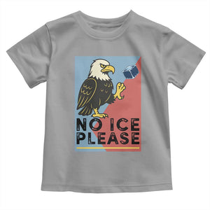American Eagle No Ice Please Toddler T Shirt Minnesota Protest Support Gift TS12 Sport Gray Print Your Wear