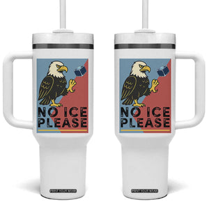American Eagle No Ice Please Tumbler With Handle Minnesota Protest Support Gift TS12 One Size: 40 oz White Print Your Wear