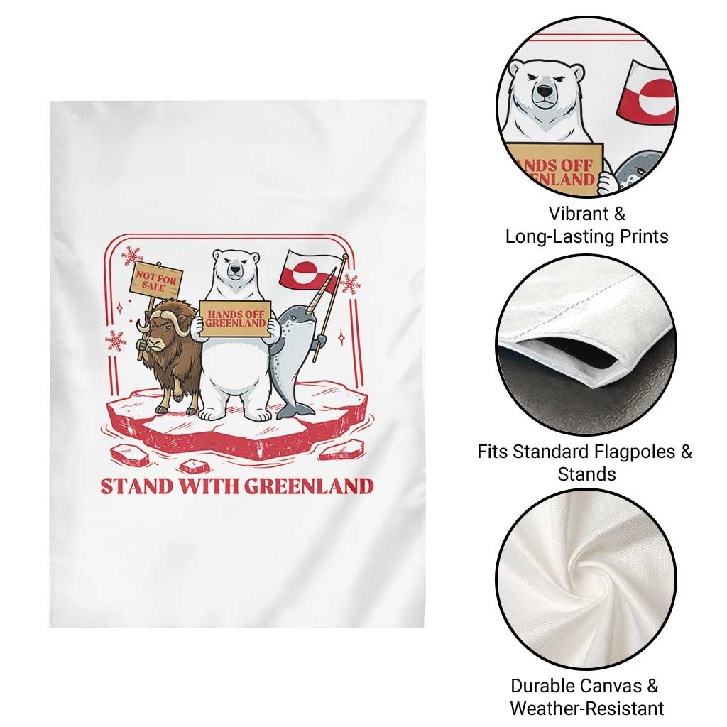 Hands Off Greenland Garden Flag Support Greenlander Gift TS12 Print Your Wear