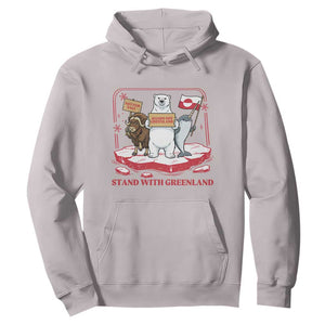 Hands Off Greenland Hoodie Support Greenlander Gift TS12 Ice Gray Print Your Wear