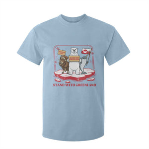 Hands Off Greenland T Shirt For Kid Support Greenlander Gift TS12 Light Blue Print Your Wear