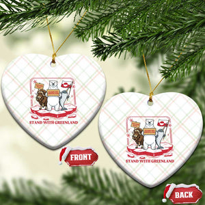 Hands Off Greenland Ceramic Ornament Support Greenlander Gift TS12 Print Your Wear