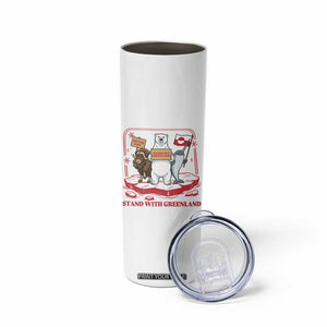 Hands Off Greenland Skinny Tumbler Support Greenlander Gift TS12 Print Your Wear