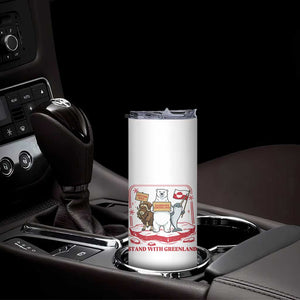 Hands Off Greenland Skinny Tumbler Support Greenlander Gift TS12 Print Your Wear
